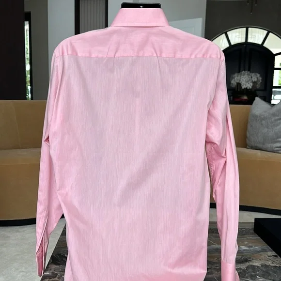 Boss Men's Pink Dress Shirt - Picture 5 of 7